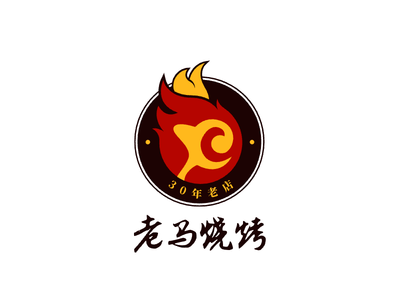 創意餐飲徽章logo設(shè)計(ji)